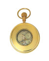 Erotic 1950s Nude with World Globe Symbolic Solid Brass Mechanical 17 jewel Pocket Watch