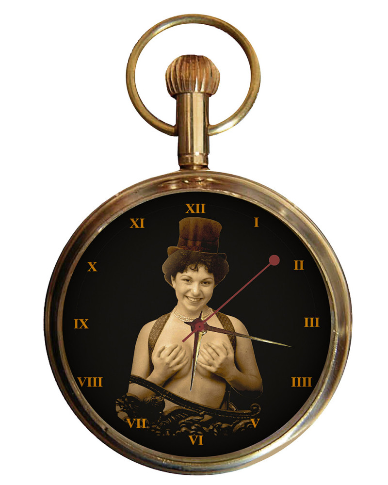 Mimi no 2 Vintage French Erotic Cabaret Art Solid Brass 17 jewels Mechanical Pocket Watch Mimi no 2 Vintage French Erotic Cabaret Art Solid Brass 17 jewels Mechanical Pocket Watch