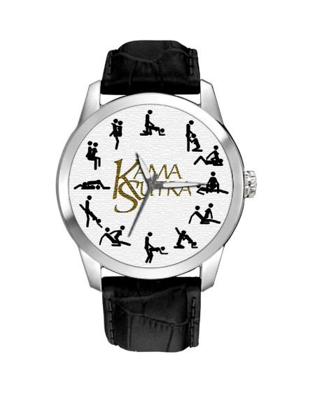 THE KAMASUTRA. Sexual Positions Collage Erotic Art Solid Brass Oriental Art Watch