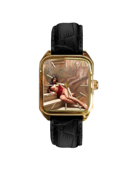 Lion Art nude erotic watch