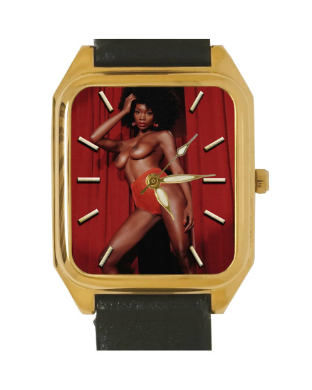 erotic disco art black americana watch