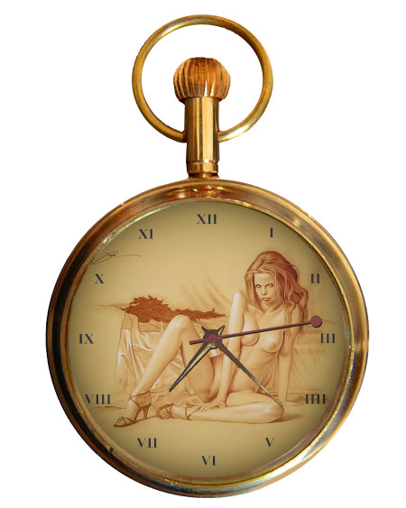 POUTY LIPS POCKET WATCH