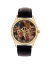 The Three Monkeys, Speak / See/ Hear No Evil,  Vintage 1920s British Erotic Art Solid Brass Wrist Watch